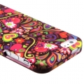 Чехол накладка Luxmo для iPhone SE / 5S / 5 с прорезиненной поверхностью (цветы) CRIP5SECGRD