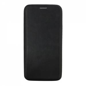 Купить кожаный чехол книжку для Samsung Galaxy S6 Edge Flip cover leather ISA (черный)