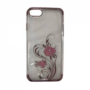 Купить прозрачный гелевый чехол Usams Fairy PC для iPhone 7 / 8 "Розы со стразами"