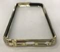 Золотой бампер со стразами для iPhone SE/5/5S Crown buckle Gold