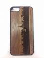 Деревянный чехол JustWood для iPhone 5 / 5S / SE (светлое дерево), с видами Санкт-Петербурга