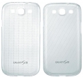 Пластиковый тонкий чехол накладка Samsung Ultra Slim cover для Samsung Galaxy S3 S III (голубой) - оригинальный