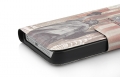 Кожаный чехол книжка с горизонтальным флипом для iPhone 5 / 5S Статуя Свободы США