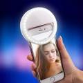 Светодиодная подсветка кольцо для селфи Selfie Ring с подзарядкой для любых смартфонов