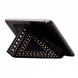 Купить кожаный чехол для iPad mini 2/3 Retina The Core Polka с подставкой "Оригами", Black (GPAPIPADM2)