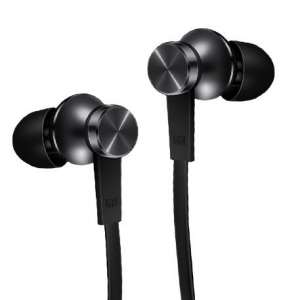 Купить гарнитуру Xiaomi Piston Stereo In-Ear с микрофоном и регулятором громкости для iPhone / iPad / Samsung черная