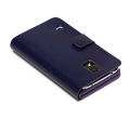 Чехол книжка для Samsung Galaxy S V / S5 / i9600 Zenus Luna Money Clip - Navy